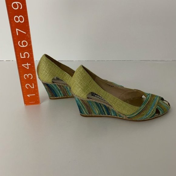 Vintage Bravo Browns Y2K Metallic Green Wedge - Picture 5 of 8